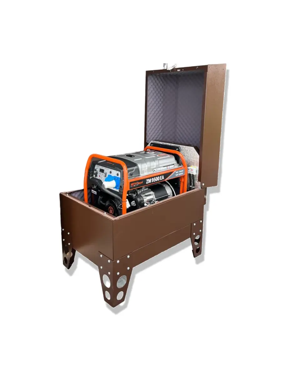 Бензиновый генератор Mitsui Power ECO ZM 9500 EA — 8.5 кВт, 230В в шумозащитном, всепогодном кожухе с щитом автозапуска