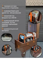 Бензиновый генератор Mitsui Power ECO ZM 7500 EA — 6.5 кВт, 230В в шумозащитном, всепогодном кожухе с щитом автозапуска